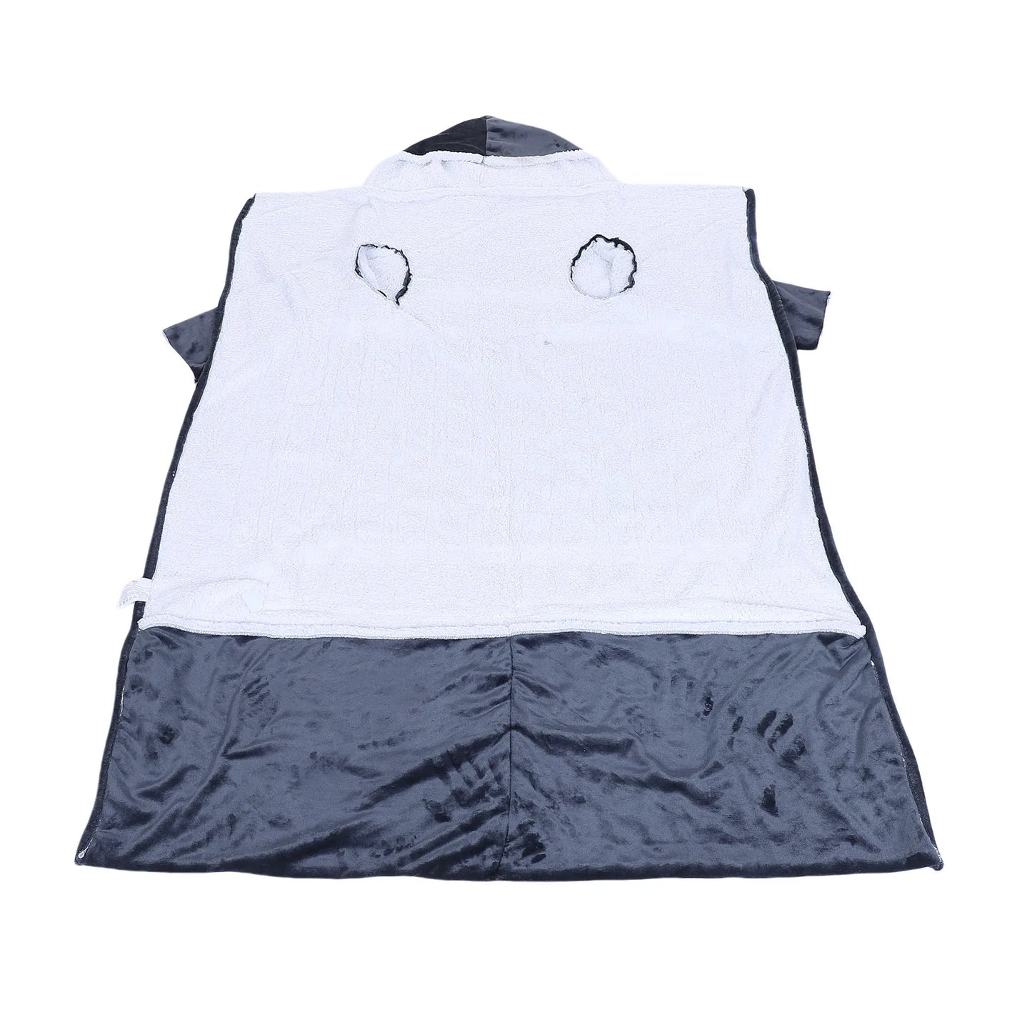 Heated Blanket with Sleeves Hood and Foot Pocket Flannel 10 Heating Levels Electric Wearable Blanket with 3 Time Settings