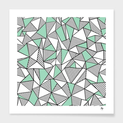 Ab Lines With Mint Blocks  Cushion/Pillow